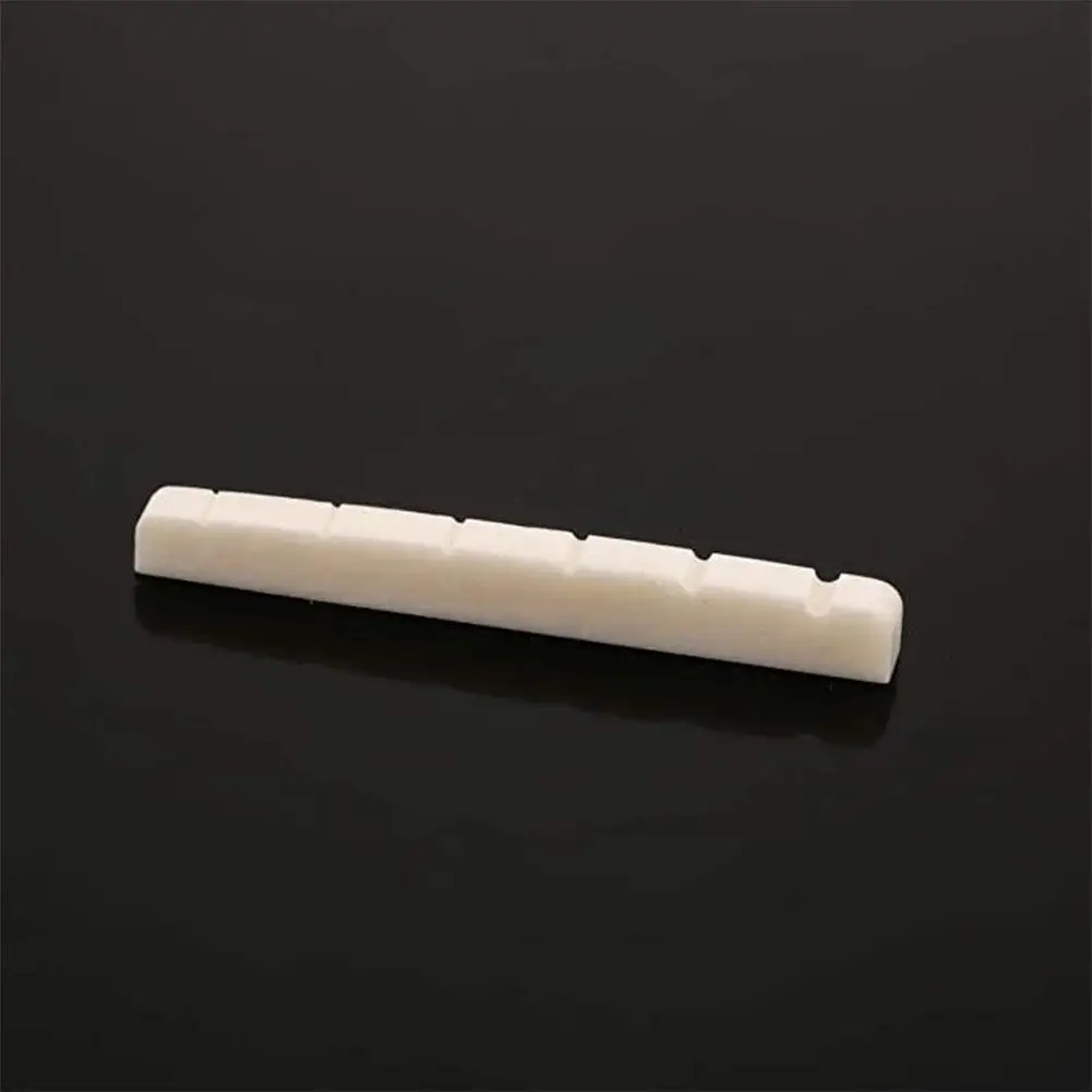 Gitarre UNBLEACHED BONE Nut 43/44/45mm Akustischer Folk Sattel 72/74/76mm Luthier DIY Bridge Builder Bone Gitarrensattel