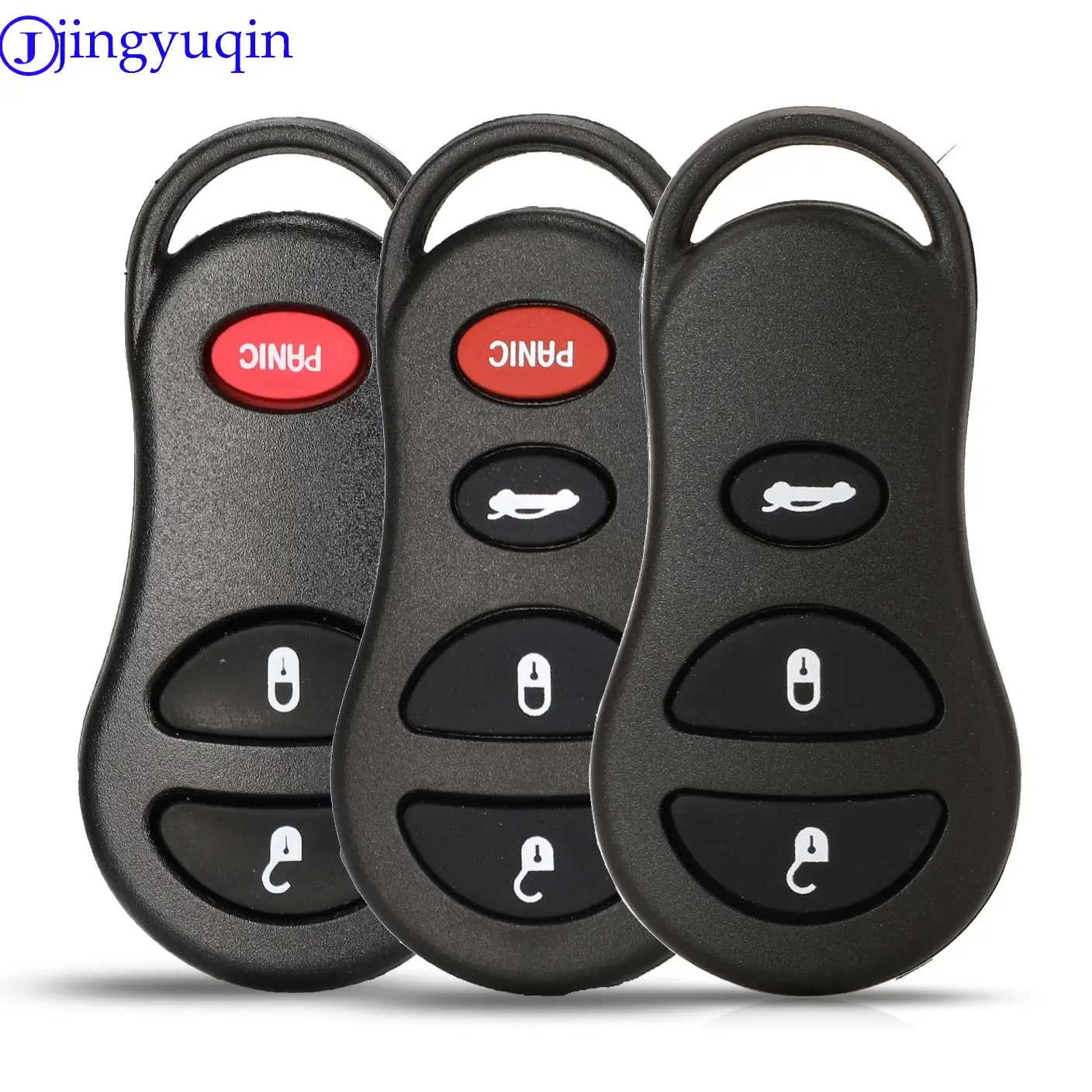 jingyuqin Remote Car Key Blank Case Cover Replacement For Chrysler Sebring Jeep Liberty Dodge Transmitter 2/3/4 B Fob Shell