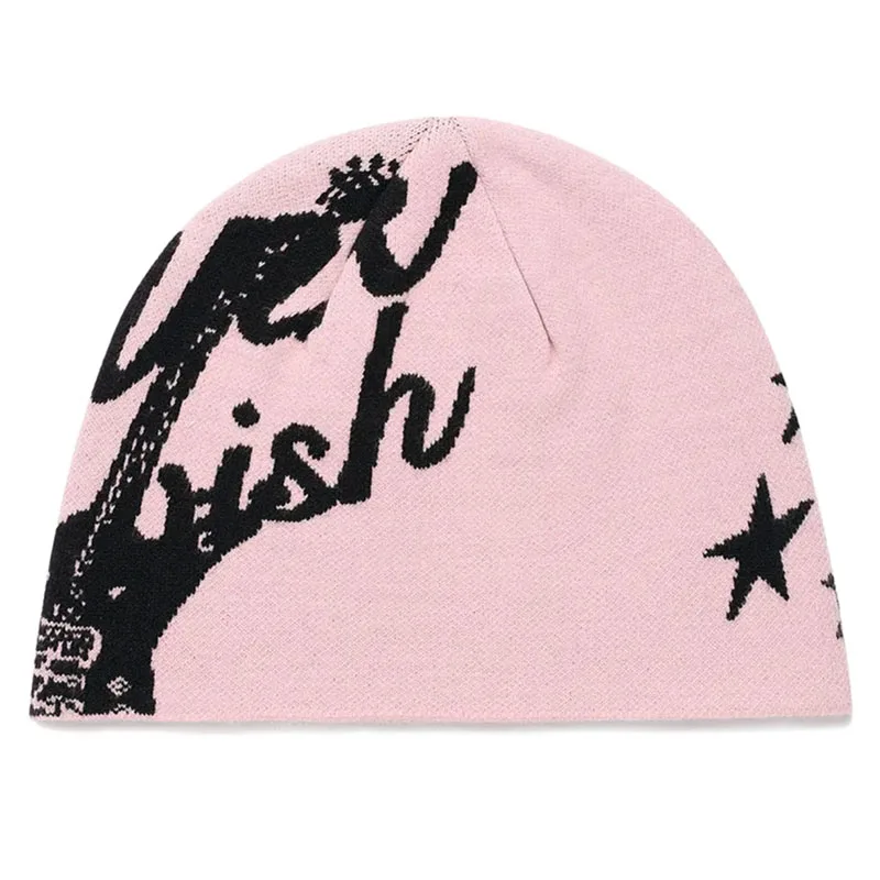 Women\'s Beanie Korean Wnter Knit Hip Hop Vintage Gothic Kpop Y2k Hats Streetwear Wool Caps Fashion Aesthetic Unisex Accessories