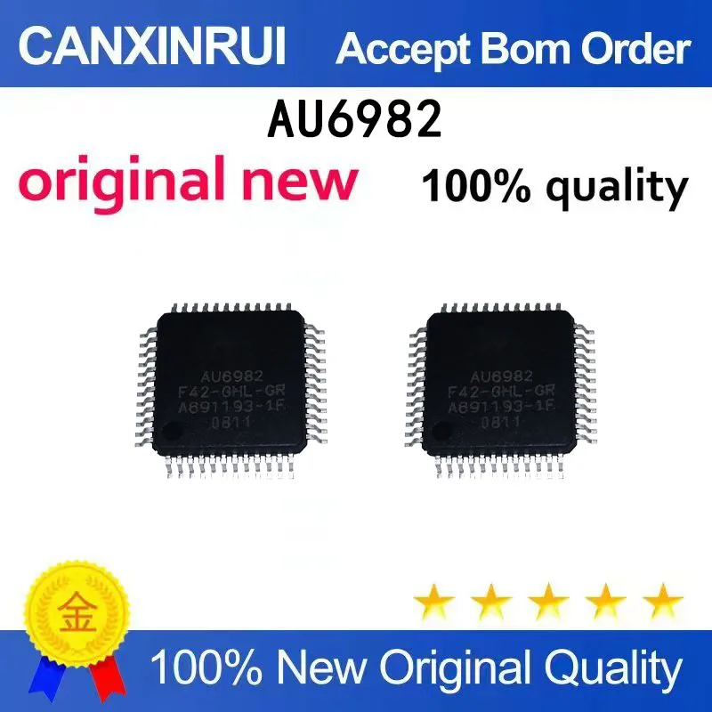 

(5-100 PCS) New stock AU6982 F42-GHL-GR QFP