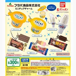 Bandai Gashapon Cute Kawaii Candy Toy Figure Anime Miniature Ice Cream Snack Food Keychain Bag Pendant Model Capsule Toys Gift
