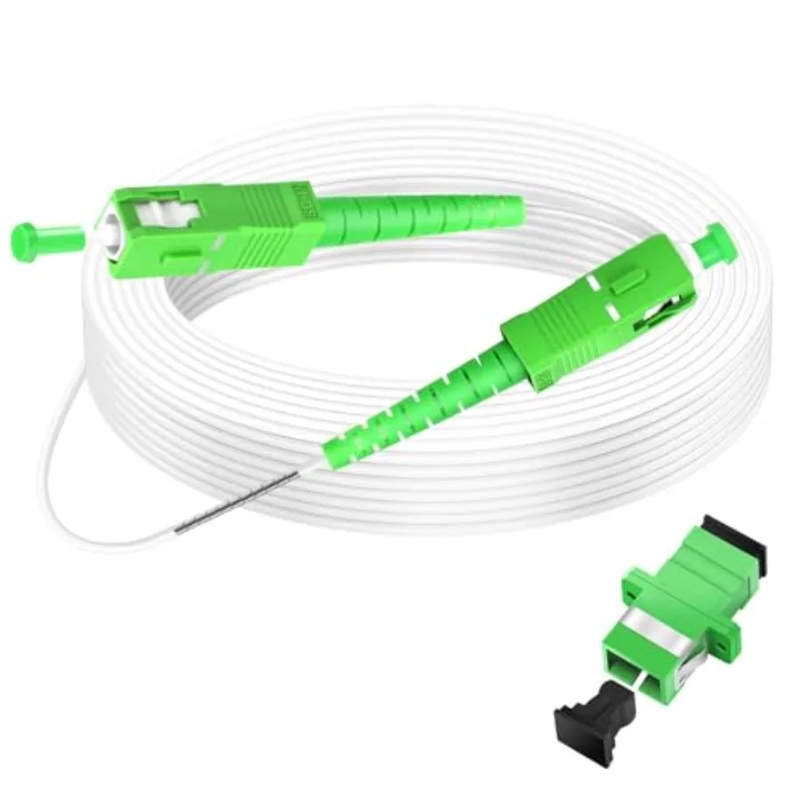 

Оптоволоконный кабель для интернета 50 м (164 фута), бронированный, SC/APC - SC/APC, одномодовый 9/125 мкм, OS1/OS2, симплексный патч-корд, усиленный, внешний диаметр 3 мм