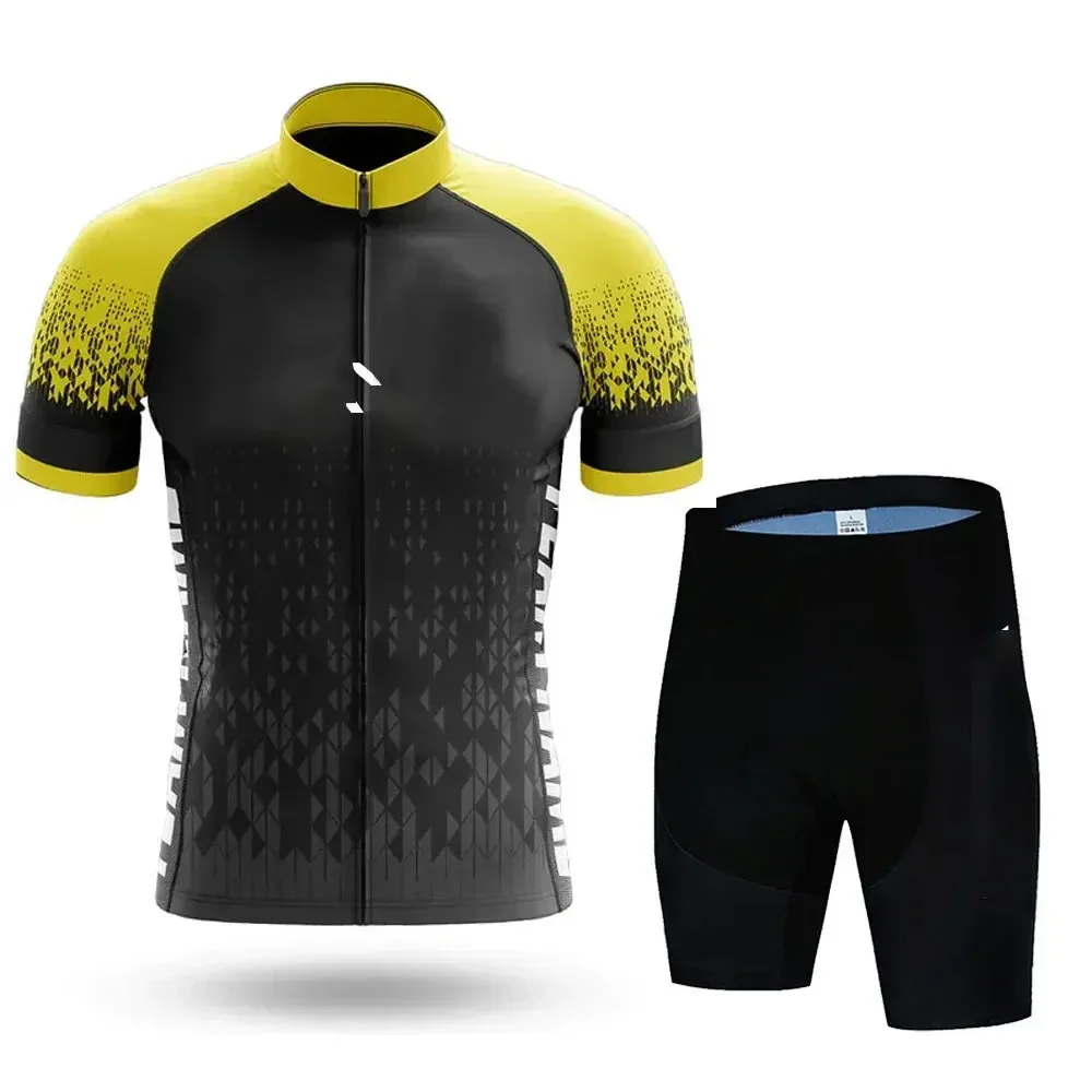 Cycling Jersey Set Men\'s Cycling Set 2024 Summer Outdoor Sport Bicycle Wear Clothing Breathable Bike Clothes MTB Cycling