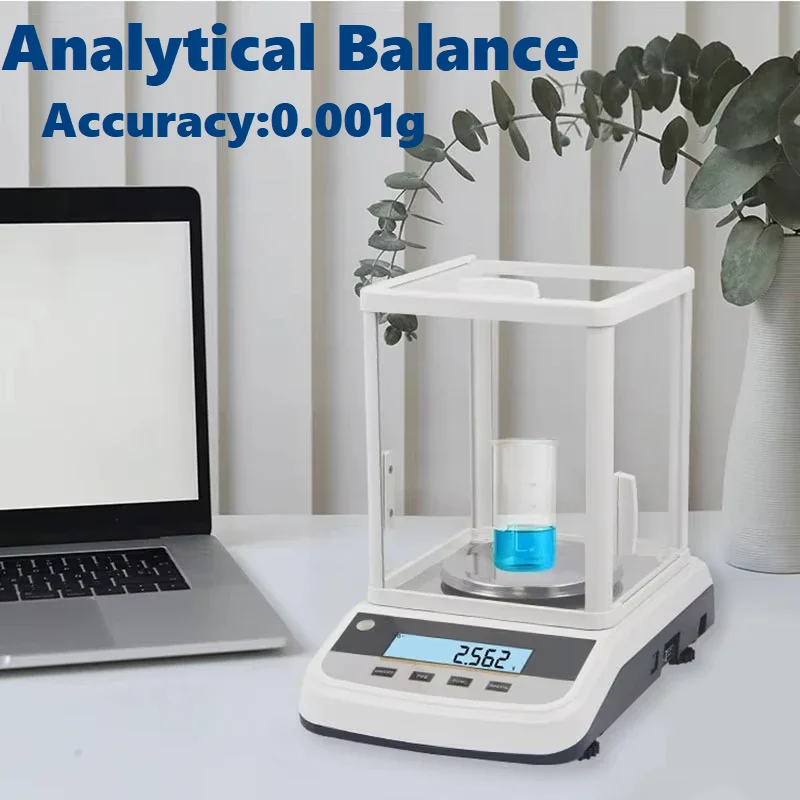 Precision Analytical Lab Balance Digital Scale 0.001g 500g/200g Weighing Scales Multi-Functional for Laboratories Research