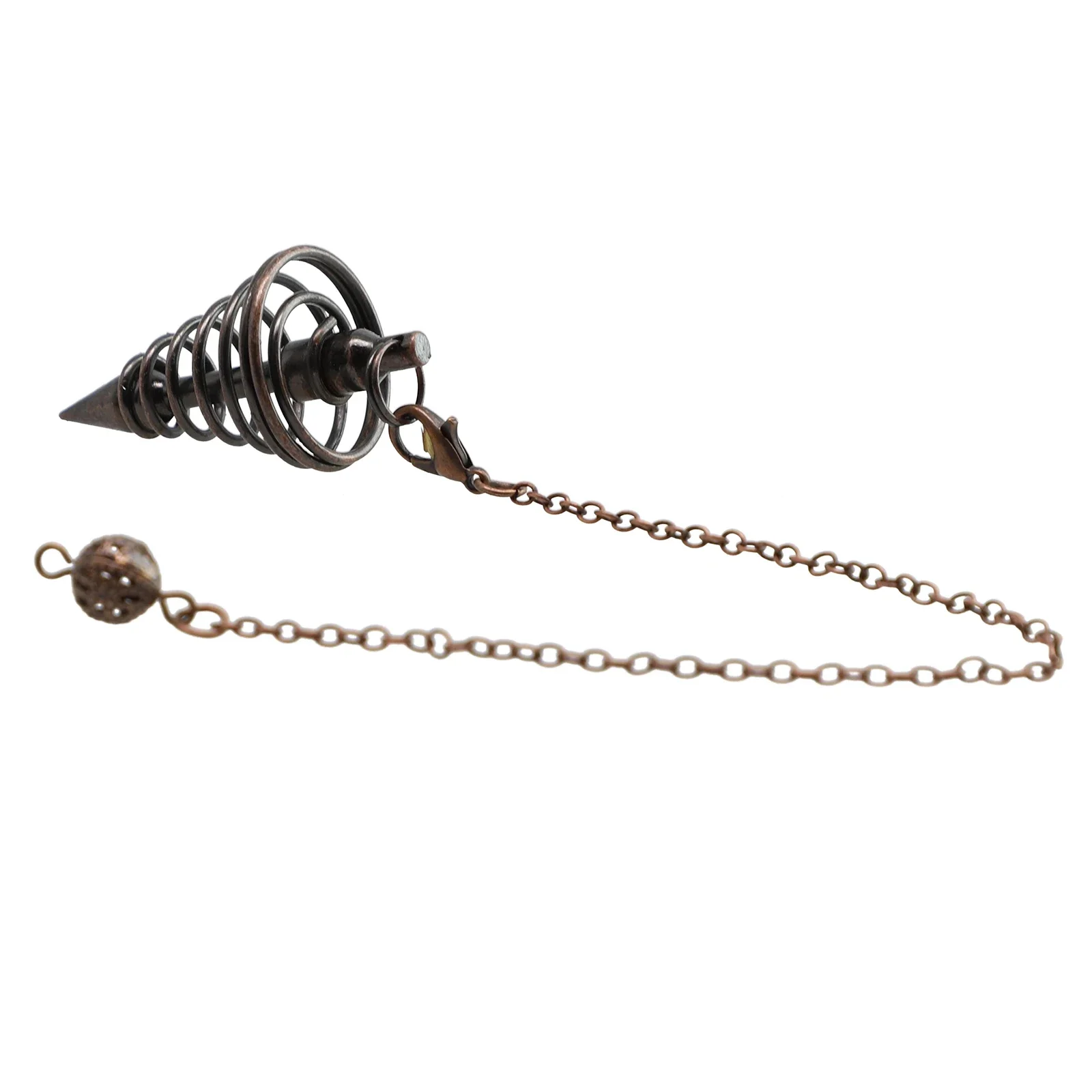 1 * Pendulum Pendant Bronze Divination Tools Electroplating 17.5 Cm/6.89 Inches Approximately 11g Silver Tools