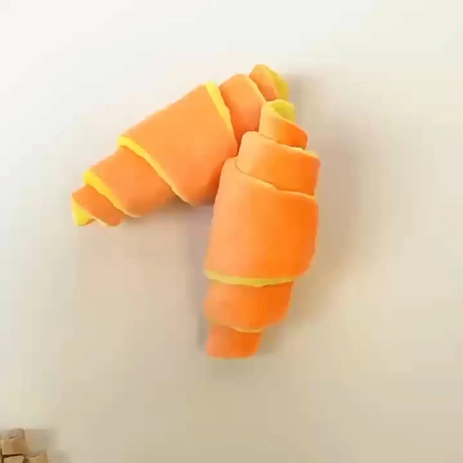 Quietschspielzeug für Hunde in Croissant-Form, Welpen-Beschäftigungsspielzeug, Plüschpuppen, interaktiver Welpen-Beißring für Thanksgiving, Weihnachten, Chinesisches Neujahr