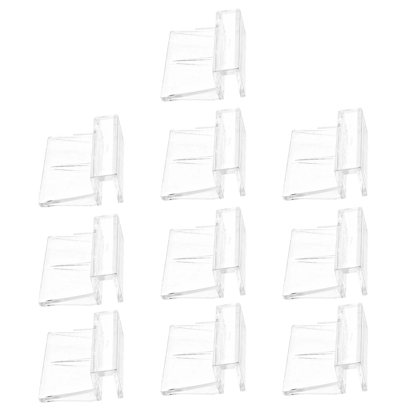 

10Pcs Transparent Acrylic Aquarium Cover Brackets Fish Tank Lid Supports Fish Tank Cover Holders Aquarium Accessories