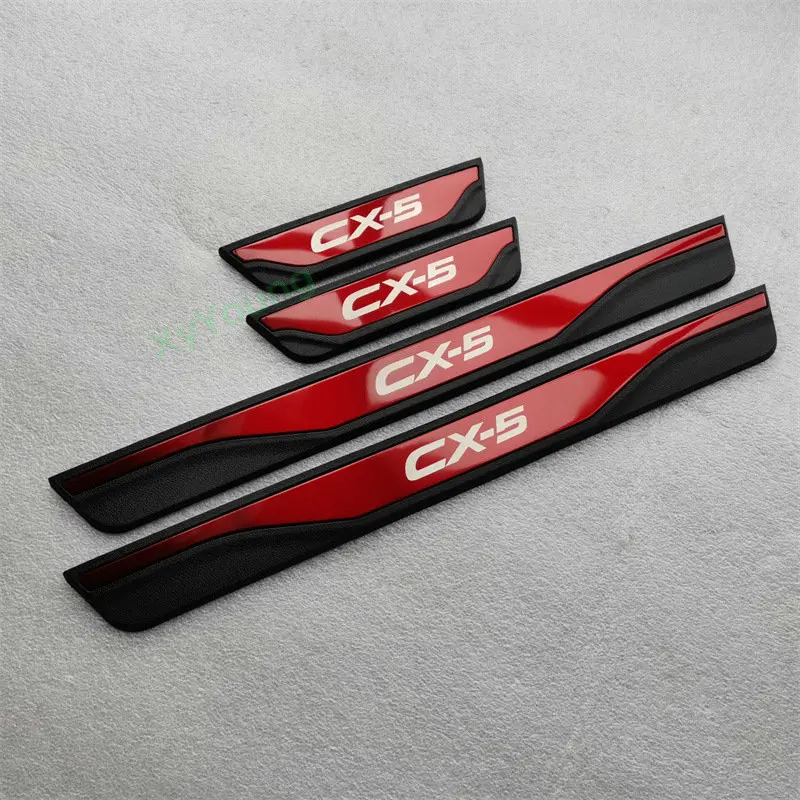 

FIT For Mazda CX-5 CX5 2013-2016 2017-2021 Door Sill Scuff Plate Welcome Pedal Stainless Steel Car Styling Car Accessories