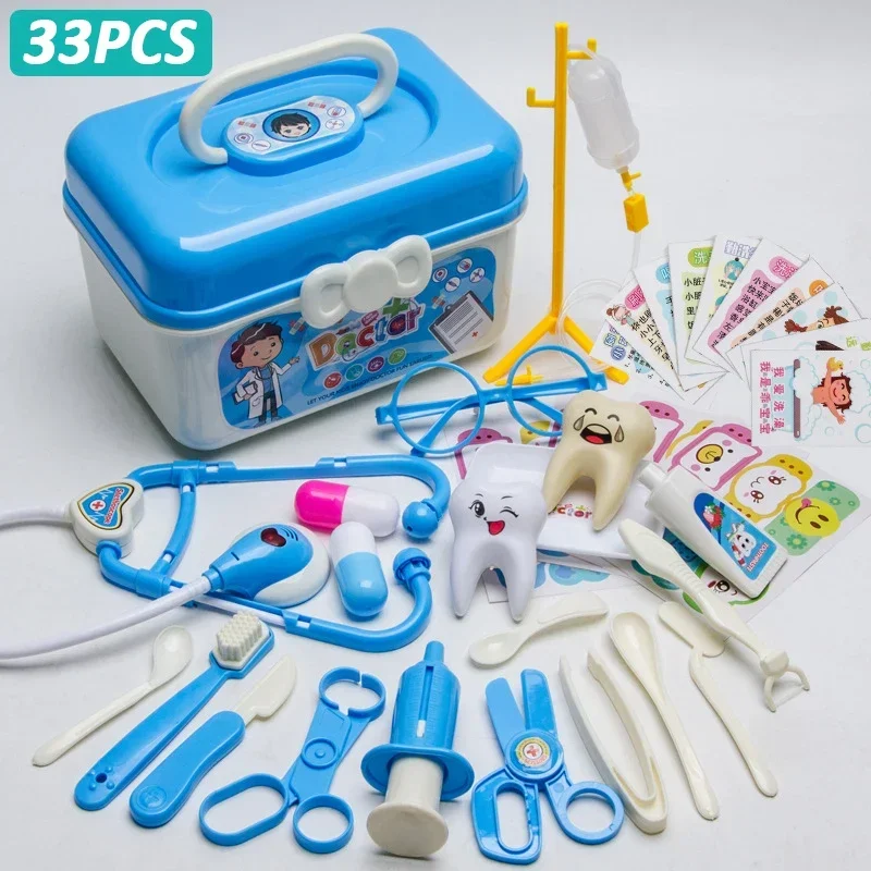 Conjunto médico para crianças fingir jogar meninas rpg jogos hospital acessório kit médico enfermeira ferramentas saco brinquedos para crianças presente