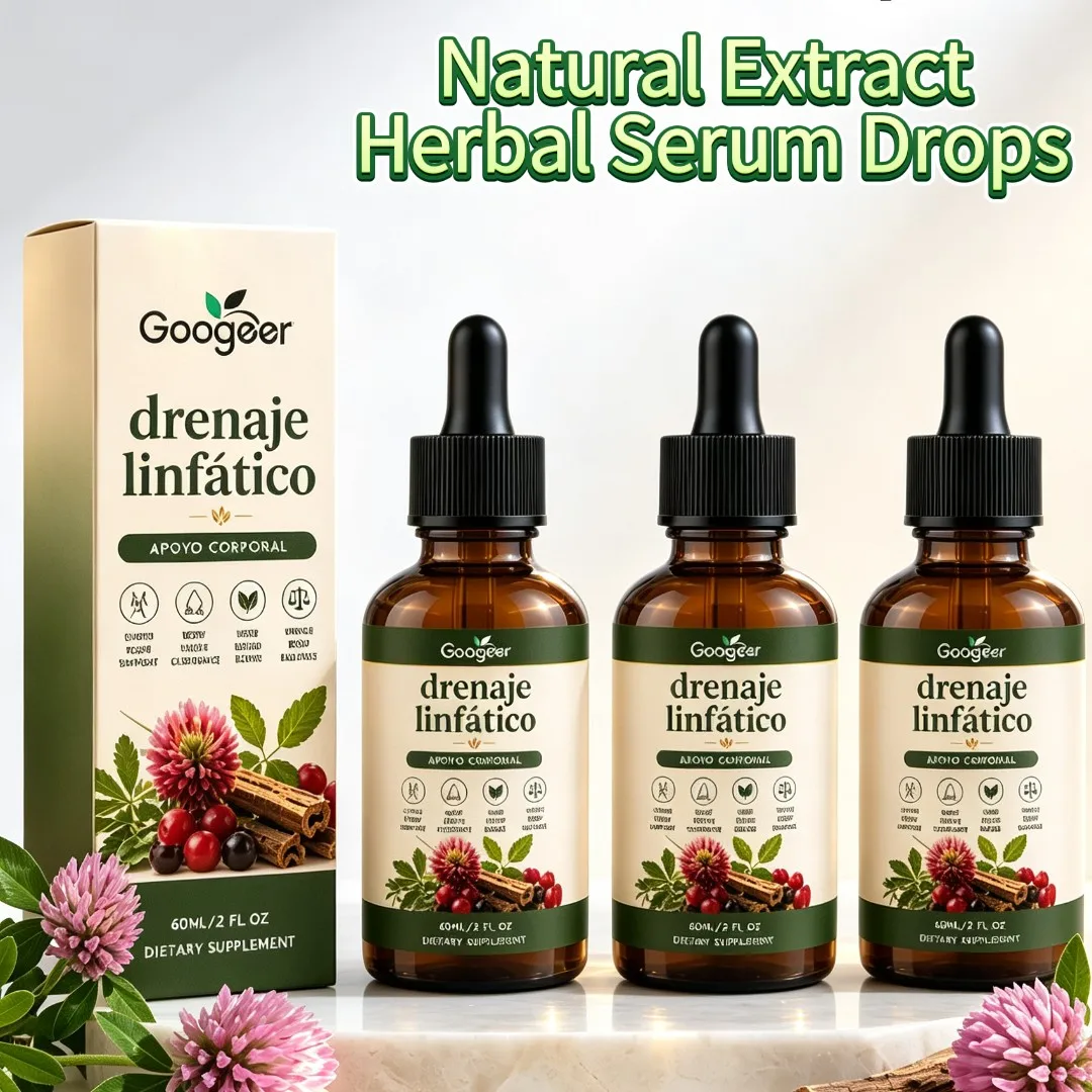 60ml Herbal Serum Drops Natural Extract Plant Ingredients Lymphatic Oral Drops High Absorption Health Body Care For Women & Men
