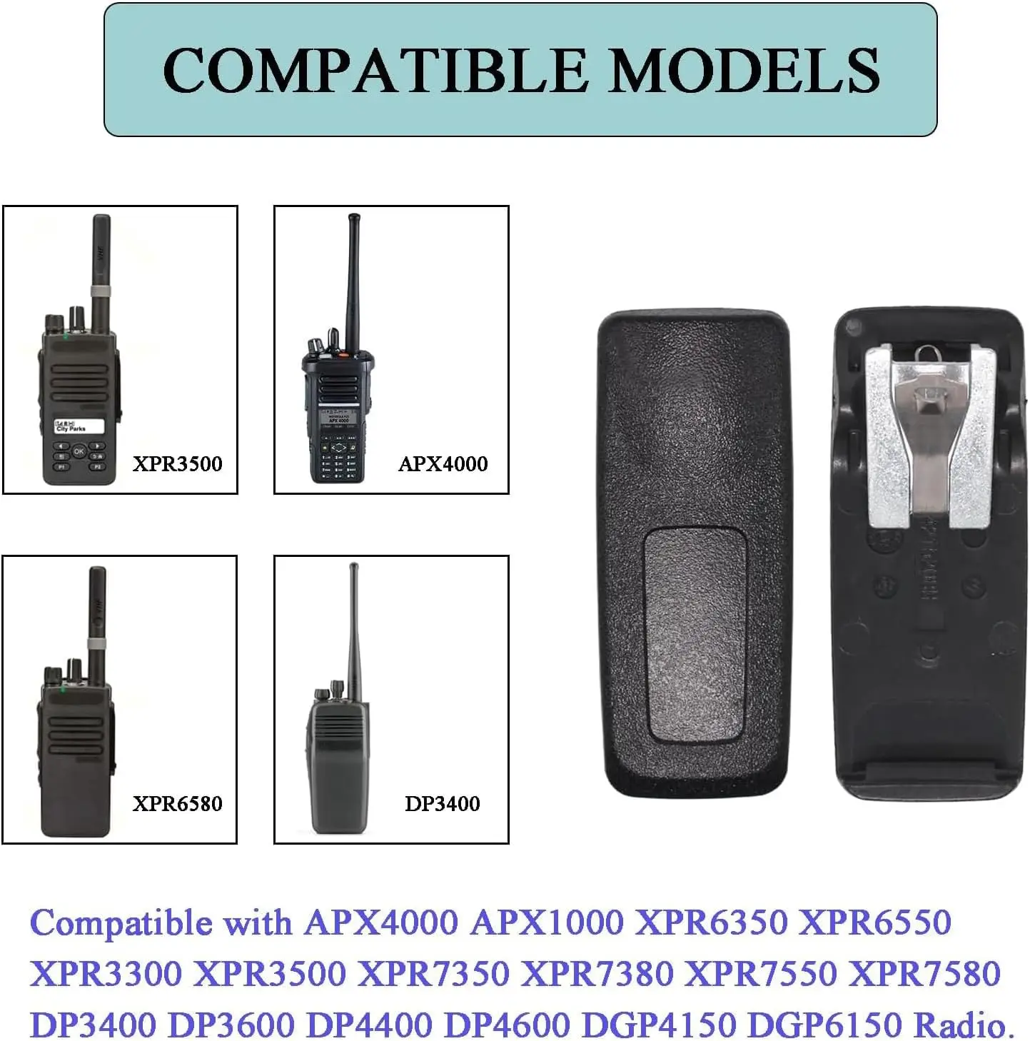 PMLN4651A PMLN4651 Зажим для ремня, совместимый с Motorola XPR3500 XPR3300 XPR7350 XPR7550 XPR3500e XPR3300e XPR7350e XPR7550e Радио