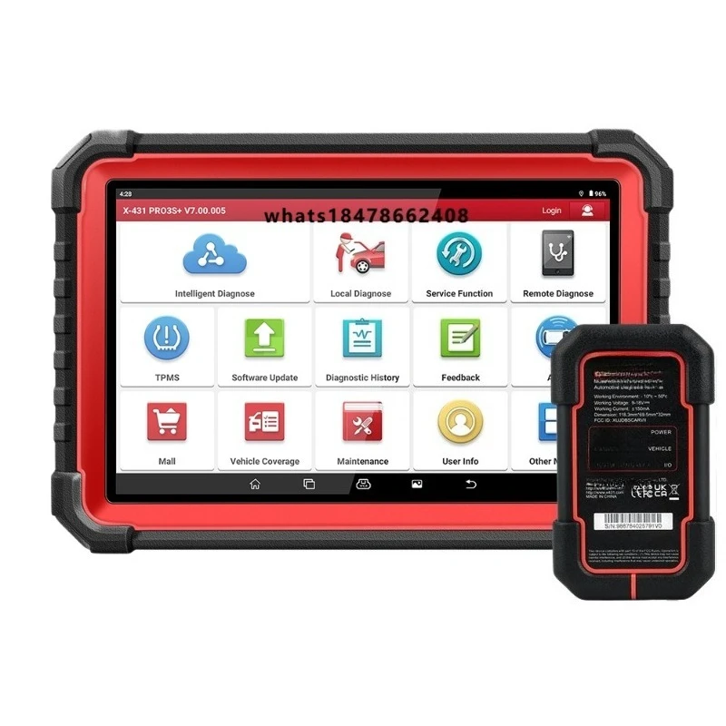 X431 PRO3S+ V5.0 Full Functions Diagnostic Tools Auto OBD2 Scanner CAN FD RESET IMMO Topology Mapping for 12V & 24V Truck