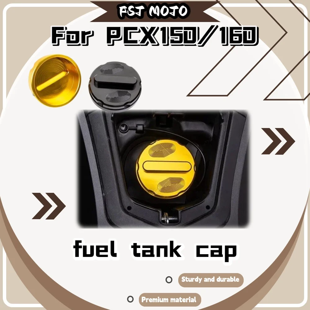 For PCX160 PCX150 Rustproof Alloy Fuel Lid Isolate Dust Protect Original Tank Port Mod Parts