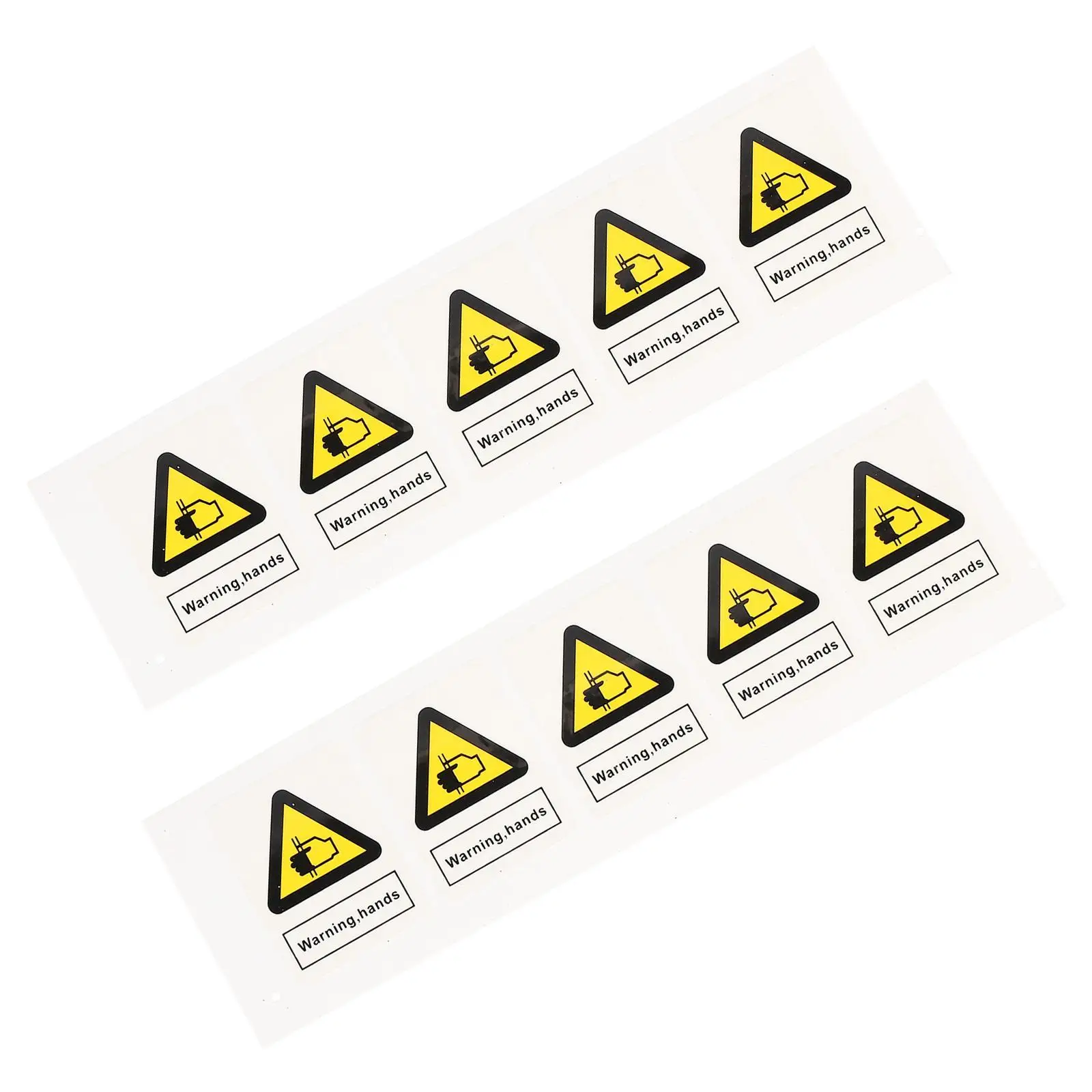 Sign Sticker Watch Out for Clip Nail Stickers Warning Hands Pinching Element Pp
