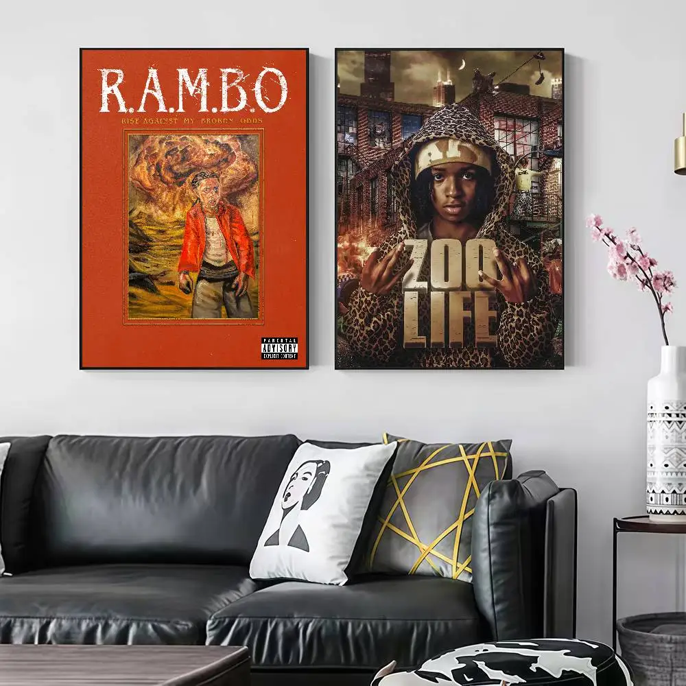 B-BabyChiefDoit Rise Against My Broken Odds Peelable Self-adhesive Poster Stickers Are Suitable For Frameless Wall Decoration In