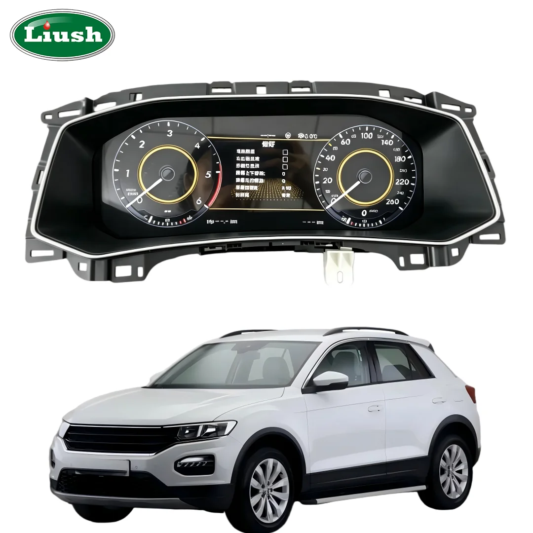 Quality Dashboard Player LCD Digital Cluster Instrument Panel Multifunctional Car Speedometer For Volkswagen T-Roc 2018-2022