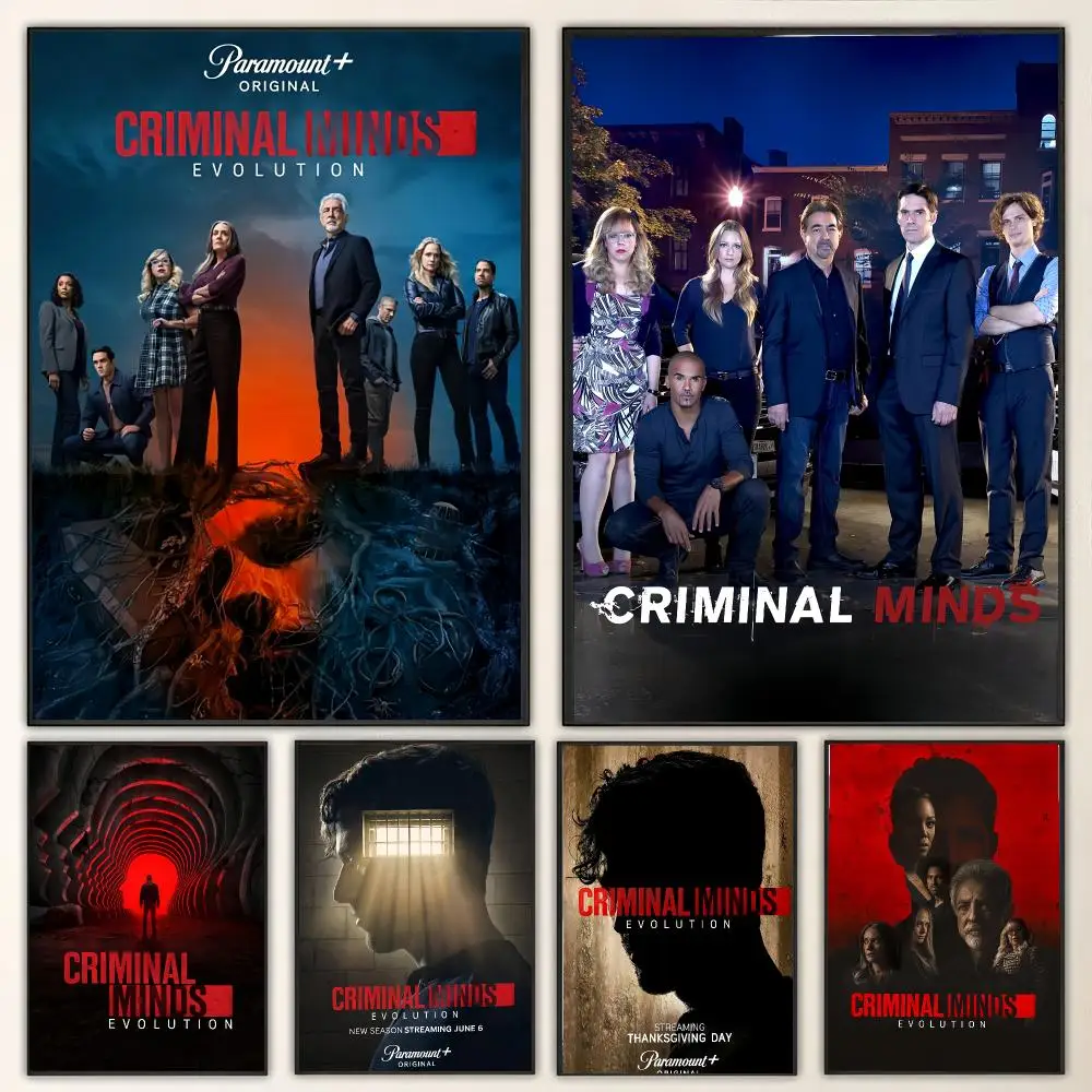TV SeriesC- Criminal Minds Painting Calligraphy Canvas Poster Wall Art for Living Room Bedroom Cafe Decor Gift