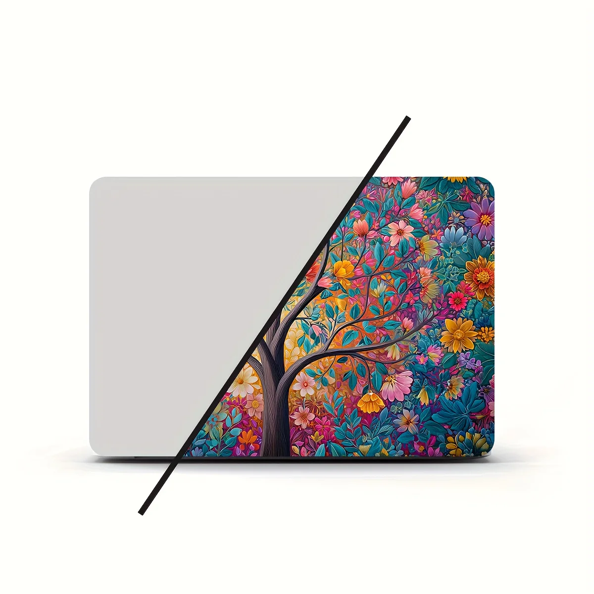 

Набор из двух разноцветных наклеек на ноутбук «Древо жизни» — устойчивые к царапинам виниловые наклейки для ноутбуков и автомобилей, самоклеящиеся.