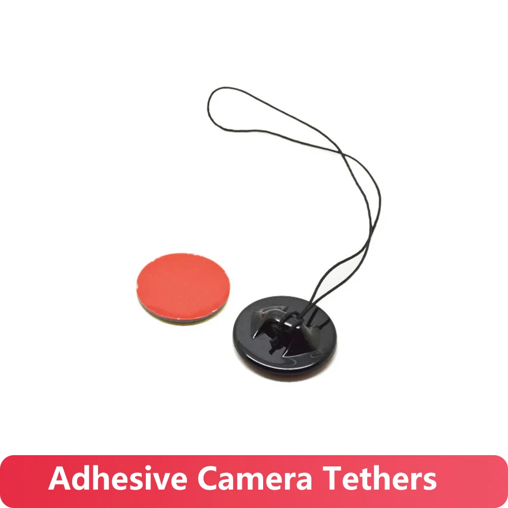 Adhesive Camera Tethers Anti-Lost Safety Strap for GoPro Hero 13 12 11 10 9 Insta360 DJI OSMO Action 6 5 4 Helmet Mount Lanyard