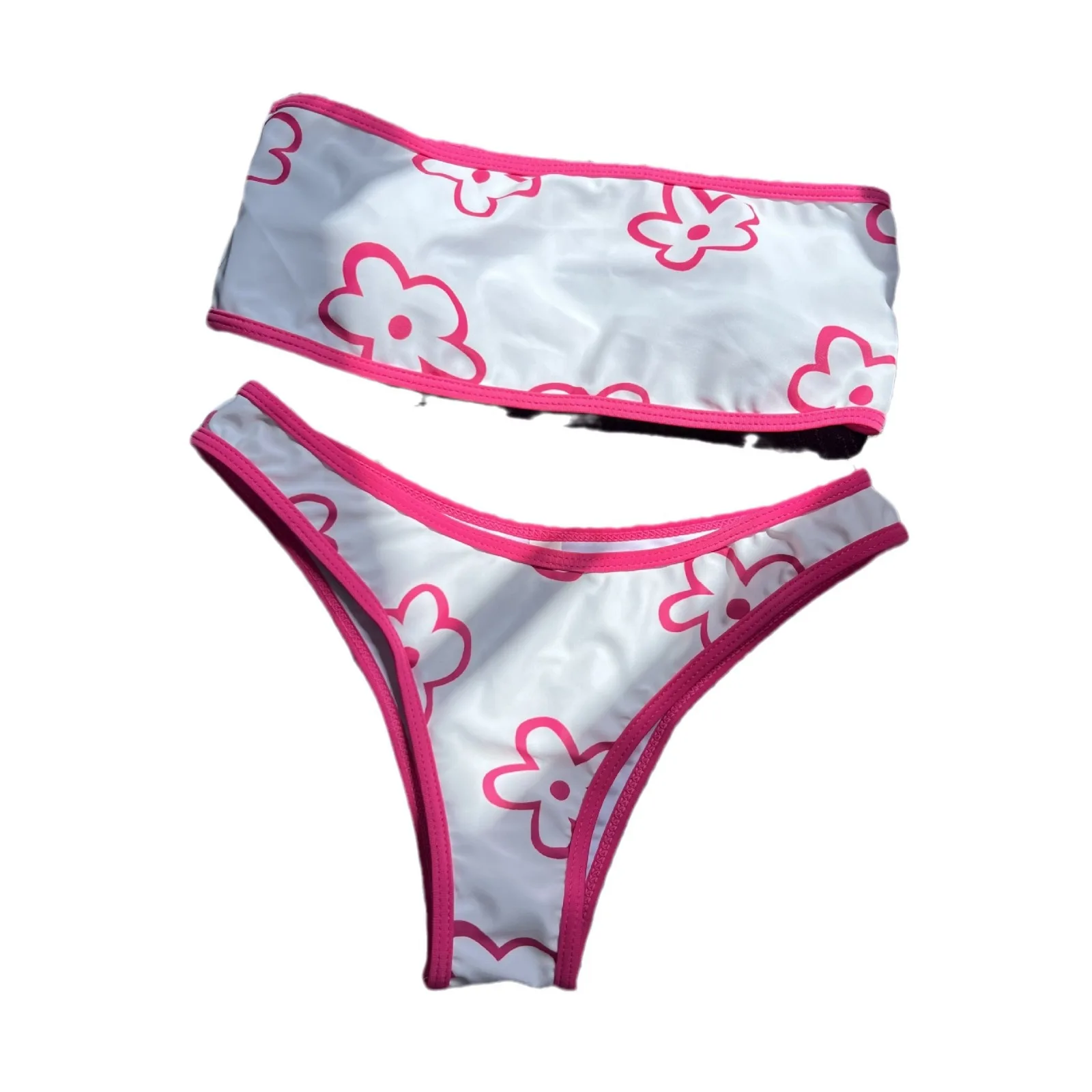 New Sexy Tube Top Split Swimsuit Bikini