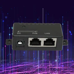 PoE injector PoE splitter Gigabit 24V 48V passive injector with 2.1x5.5mm DC RJ-45 connector for IP Camera VOIP Phones