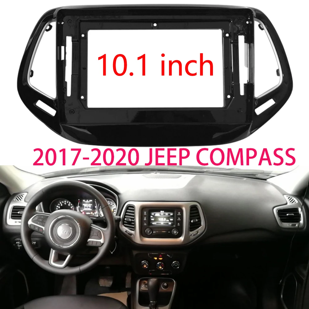 

For jeep 2017-2020 Compass 10.1 INCH Car Radio Stereo audio screen multimedia video player navigation cables Harness frame