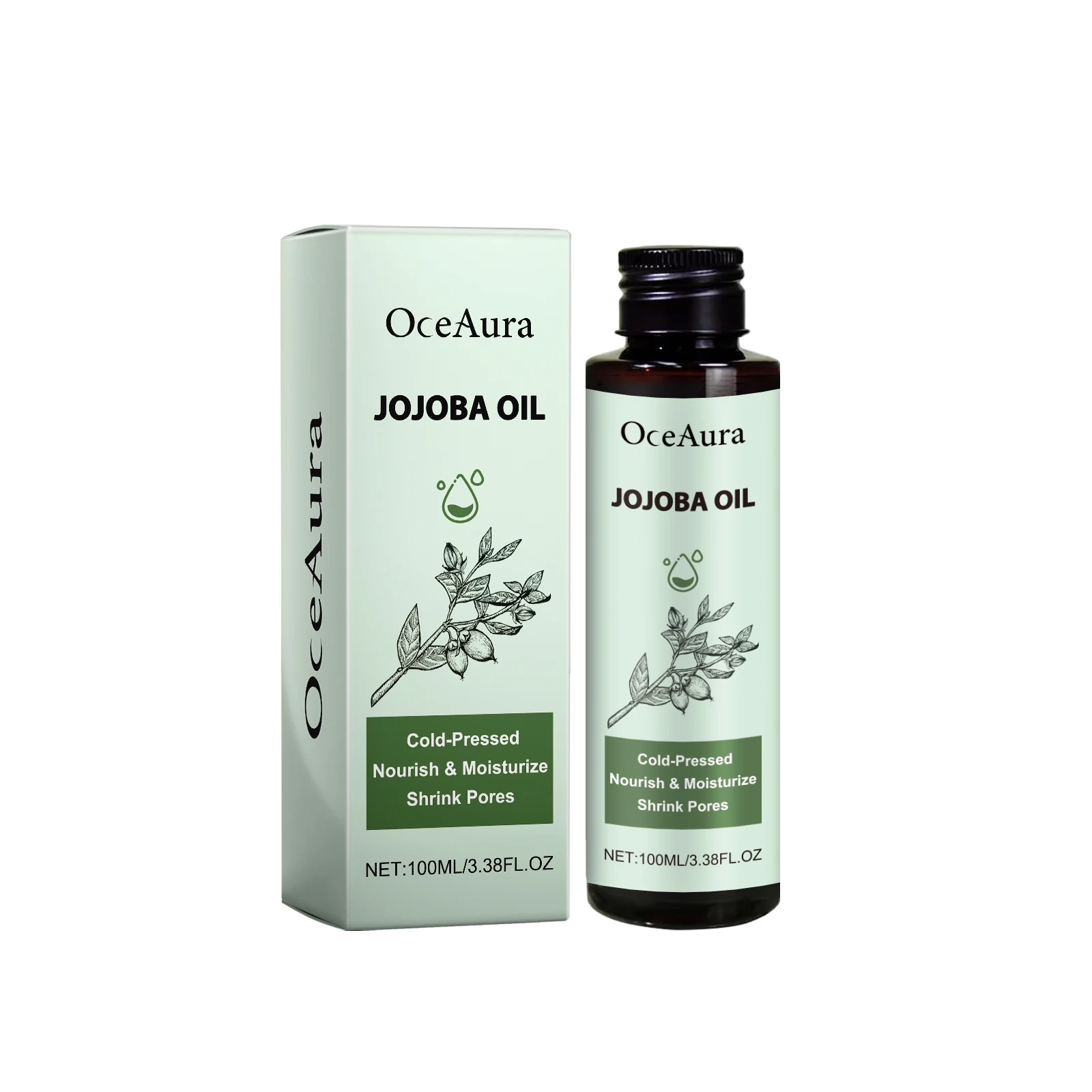 

Масло OceAura Jojoba, разглаживающее, вьющееся, блеск, мягкое питательное масло для сильных волос на коже головы, 3 шт.