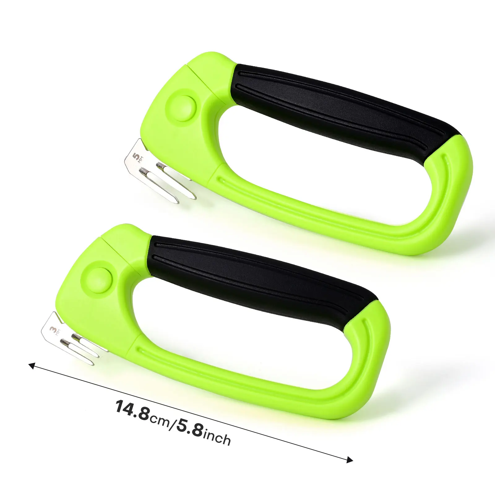 FOSHIO 3mm/5mm Replacement Blades for PP Hollow Board Cutter Handheld Corrugated Sheet Cutting/Grooving Slitter Tool Refills