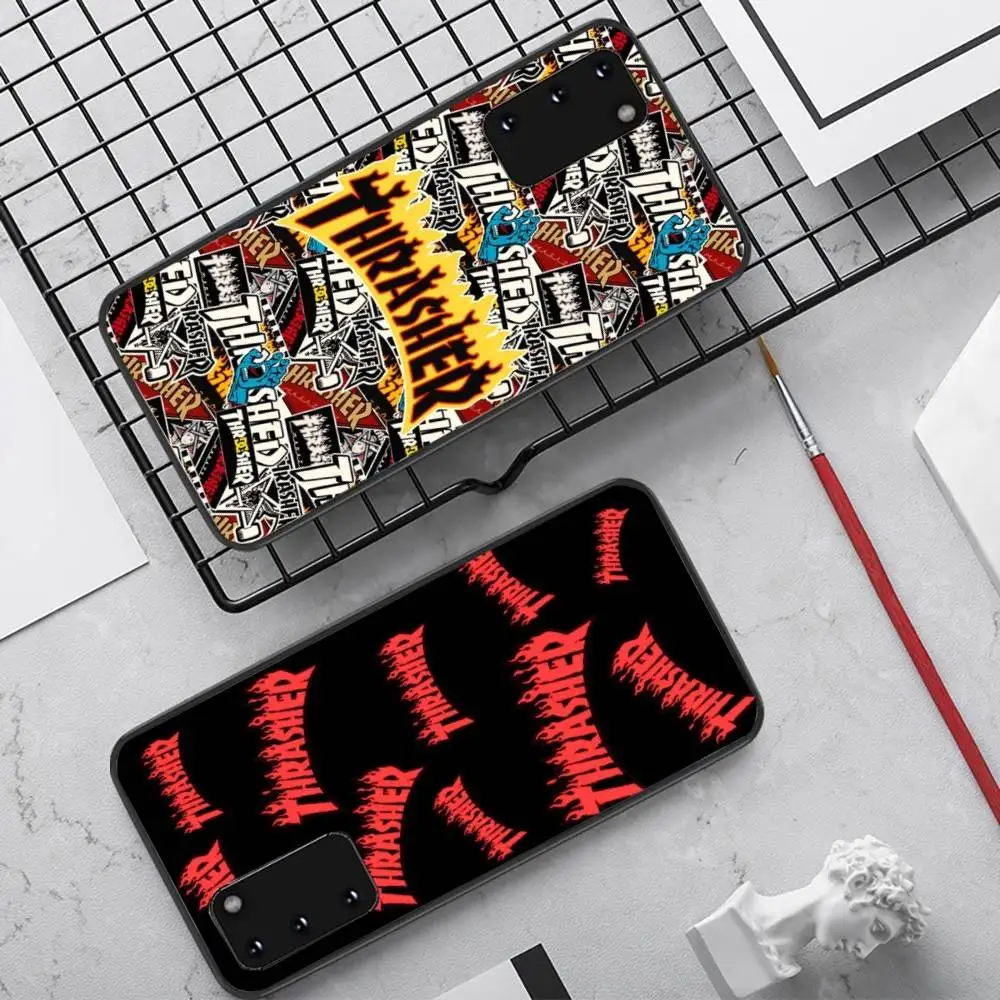 Popular T-ThrasherS Logo Phone Case For Samsung S 24 fe 25 Ultra plus 20 lite 21 30 22 23 24 22 Ultra 5G Fundas