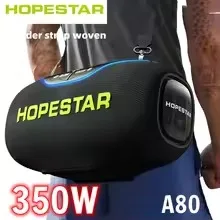 

Hopestar speaker A80 alto gravador de áudio portátil de alta qualidade 350W RGB subwoofer home theater USB party computer DC