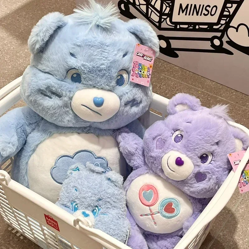 Miniso Kawaii Bears Series Soft Plush Doll Sitting Position Toy Kawaii Anime Peripheral Children Birthday 2024 New Year\'S Gift