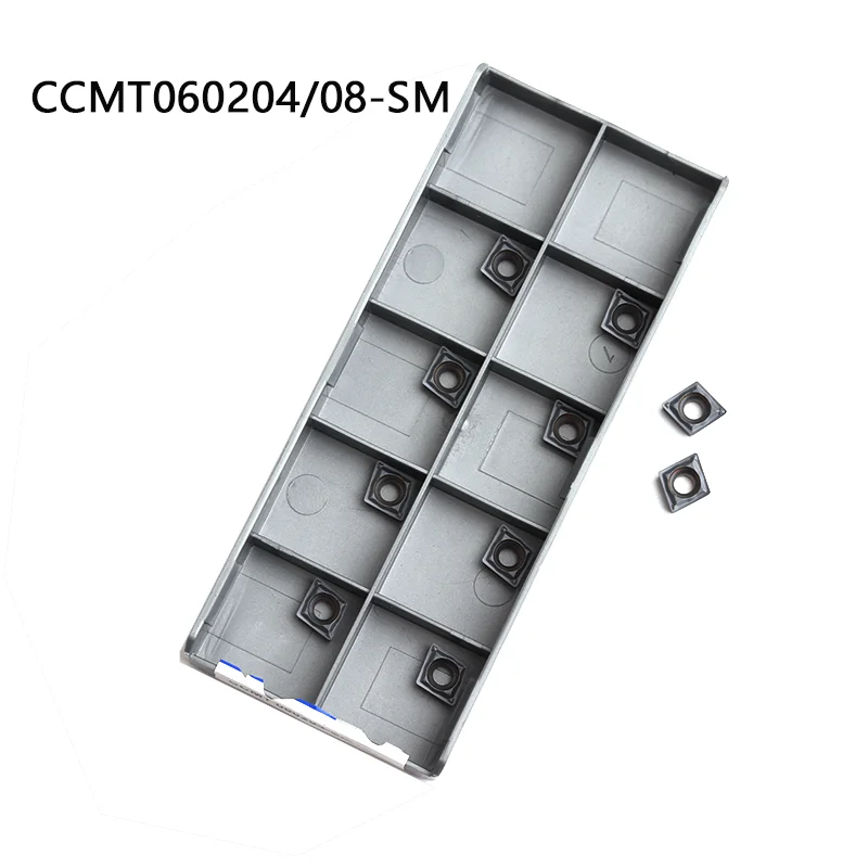 

Твердосплавные пластины CCMT060204 CCMT060208 SM IC907 IC908, токарные инструменты для резки металла с ЧПУ, токарные инструменты CCMT, лезвия, режущий инструмент, 10 шт.