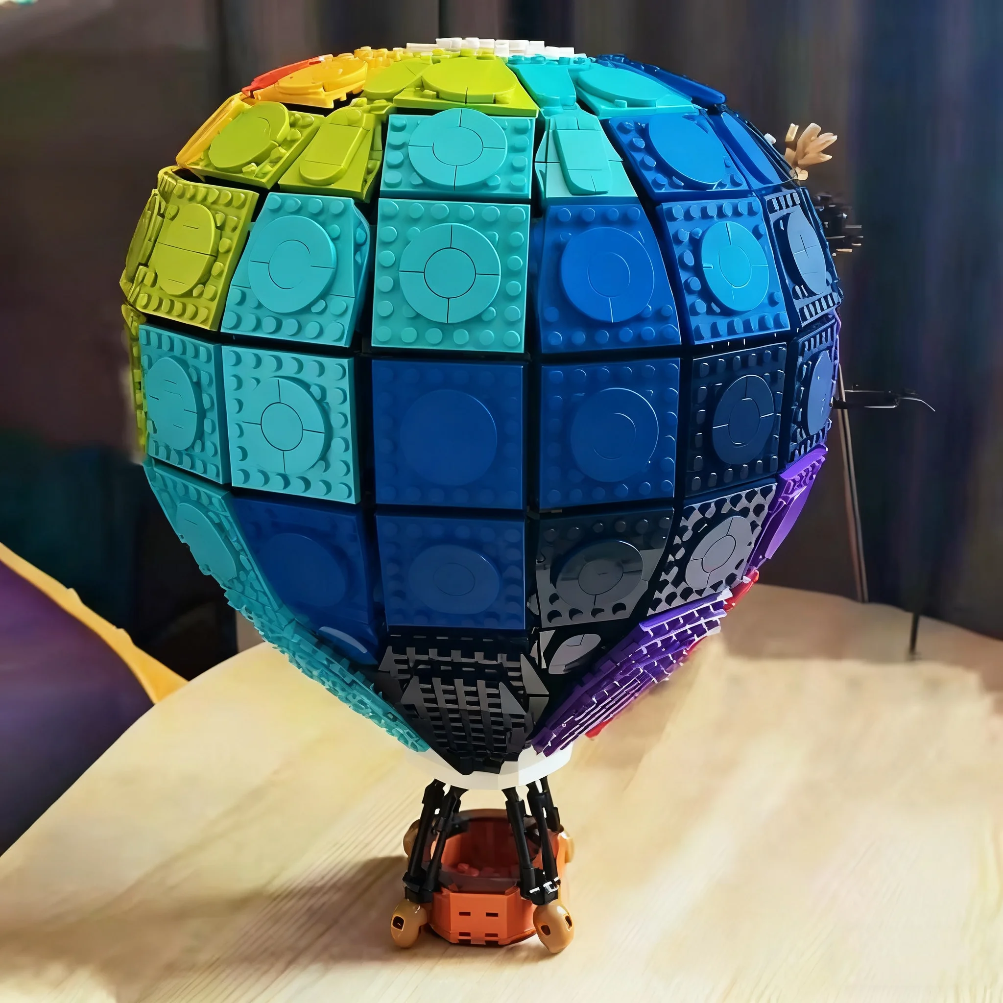 Novo moc c002 2550 pçs balão fiesta balões de ar quente modelo blocos de construção tijolos educacional puzzle brinquedo presentes de aniversário de natal