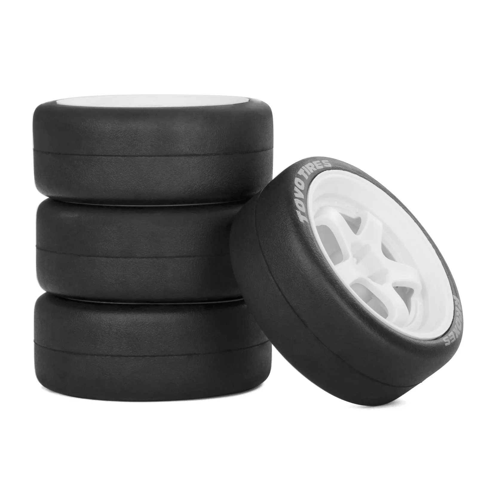 

PYFORE Tamiya TT-02 XV01 Hsp Drift Tires (4pcs) for 1/10 scale Remote Control toys accessories On-Road Car spare parts
