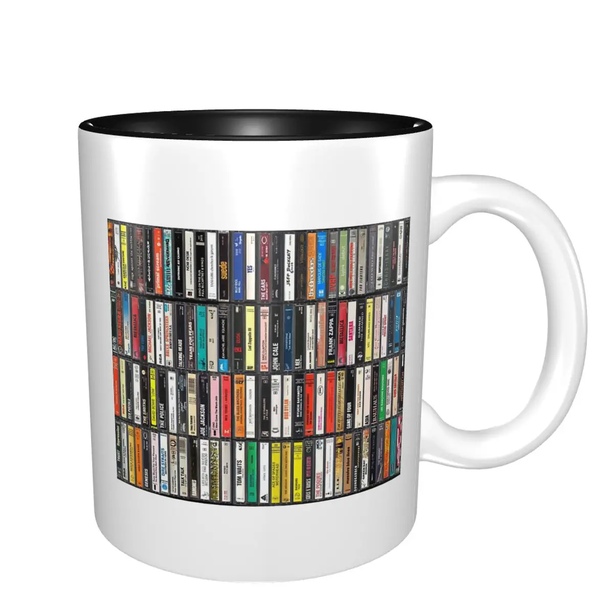 Vintage Pop Rock Audio Cassette 2 Mug Funny Ceramic Coffee Cups Tea Mugs Milk Cup Drinkware Gift for Friends