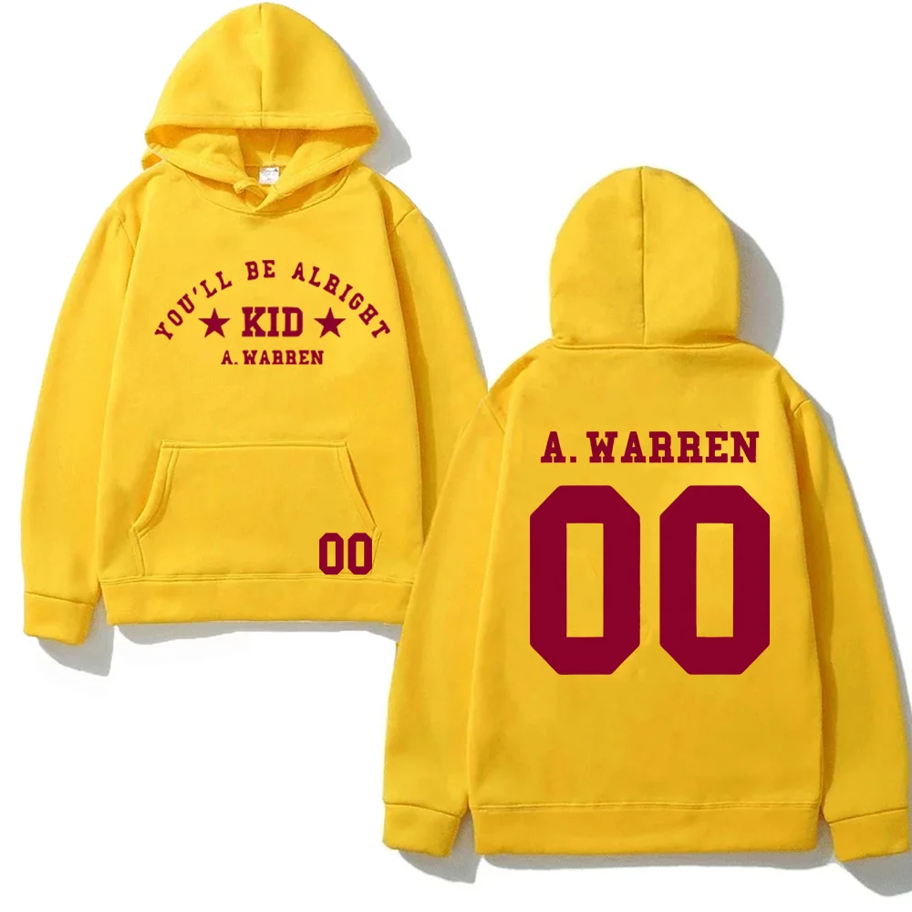 ستكون بخير هوديي Alex Warren 2025NEW للجنسين هوديي مريح البلوز كم ملابس قوطية كم طويل Moletom