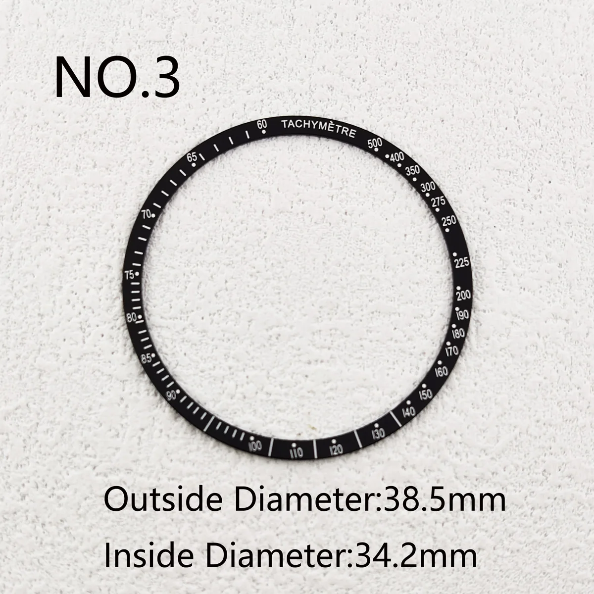 38.5mm For OMEGA Speedmaster Flat Aluminum Bezel Insert Rings Watch Cases Replace Accessories Watches Parts