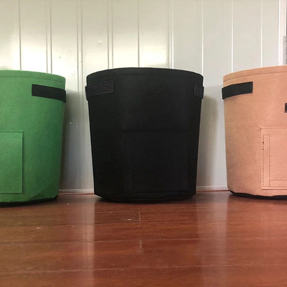 

Large Black Potato Grow Bag Thick Non-Woven Fabric Breathable Plant Pot with Access Window for Plant Grow Bags