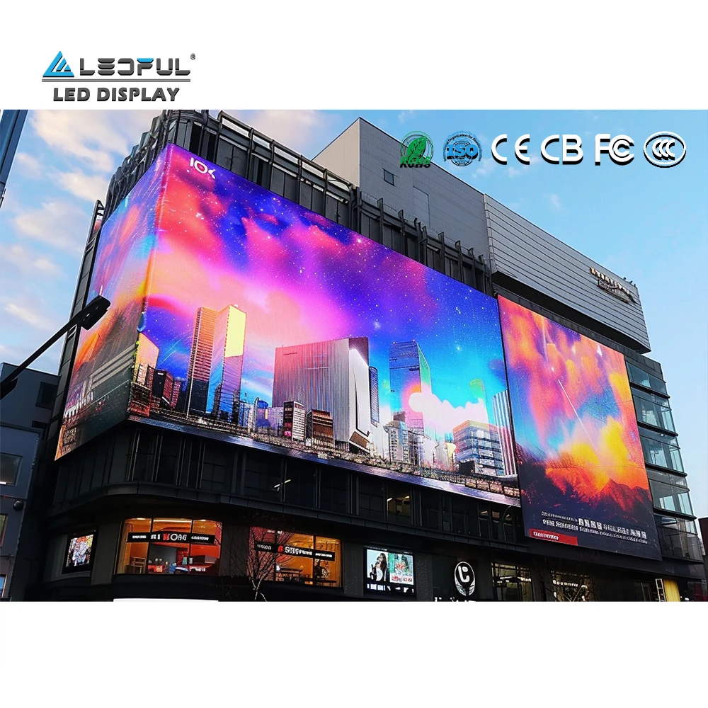 3D Naked Eye P10 P8 P6 P4 P3 P2 P1 P0.8 Waterproof Thin 3Mx2M Fixed Installation Outdoor LED Sign 3D Display Screen