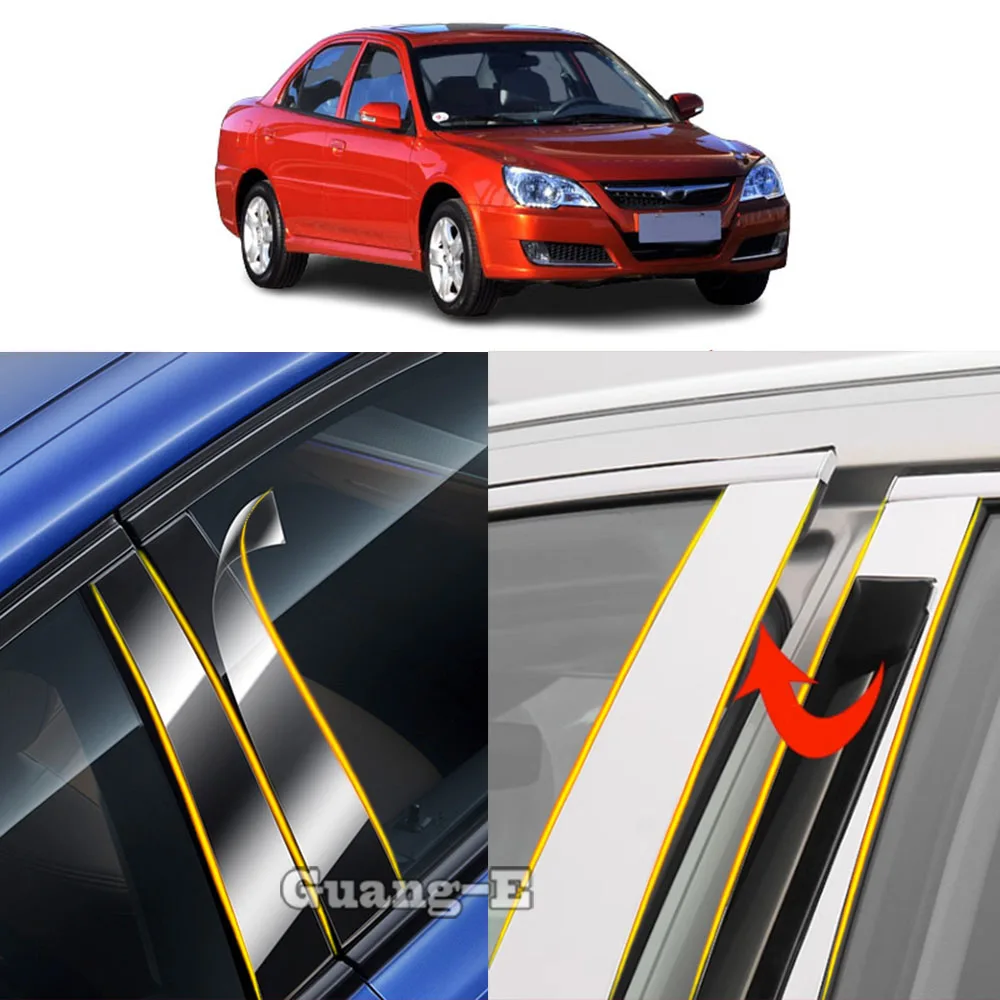 

6 шт., автомобильные зеркальные наклейки для Mitsubishi Lancer Fortis EX 2006 2007 2008-2017