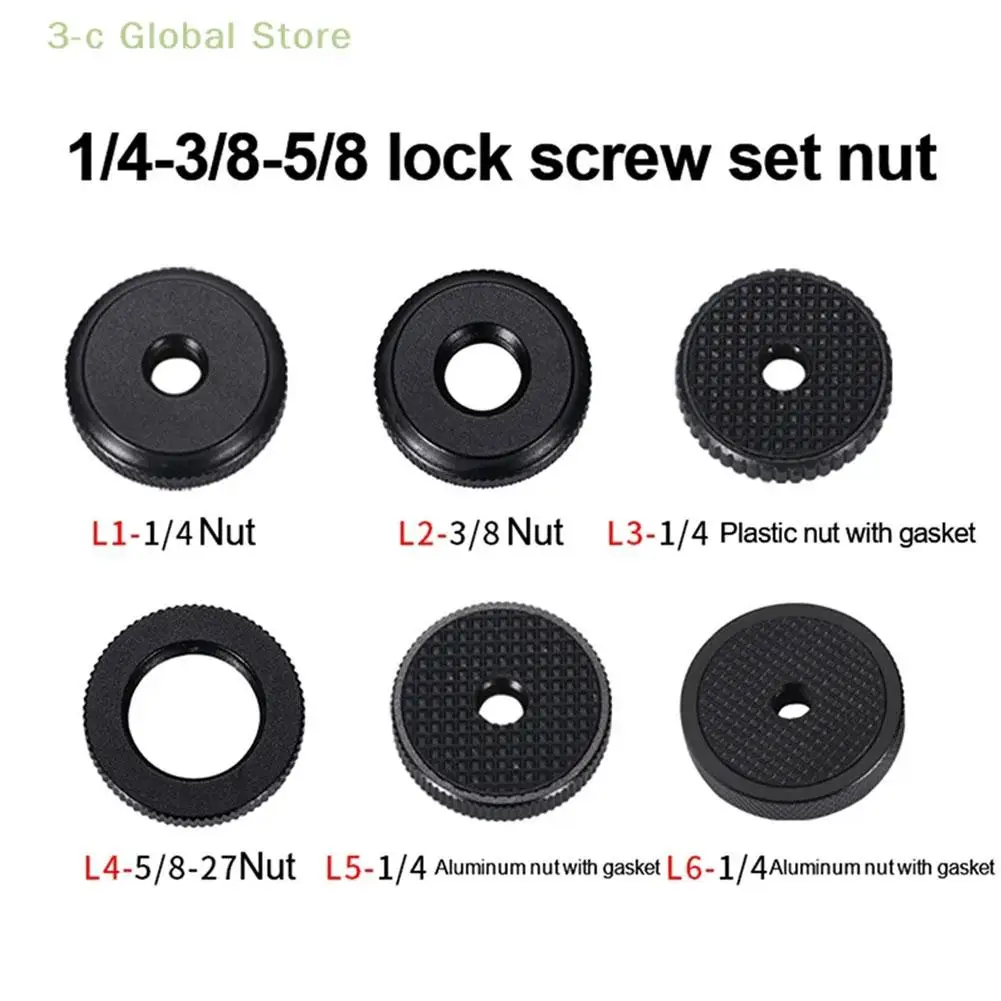 

Camera Screw 1/4 3/8 5/8 Inch Nut Shoe Seat Lock Knob Flash Stand Mount Adapter For Tripod Selfie Stick Photography Accesso R7L7