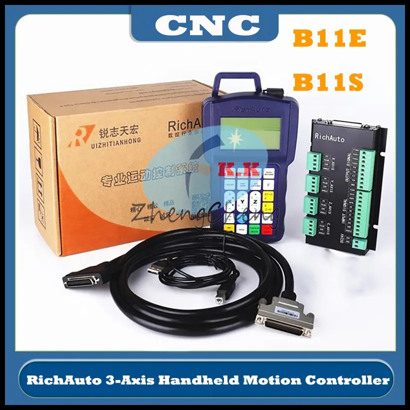 Новый richaito DSP b11 CNC контроллер b11S b11E 3-осевой ручной контроллер движения для гравировки и резки
