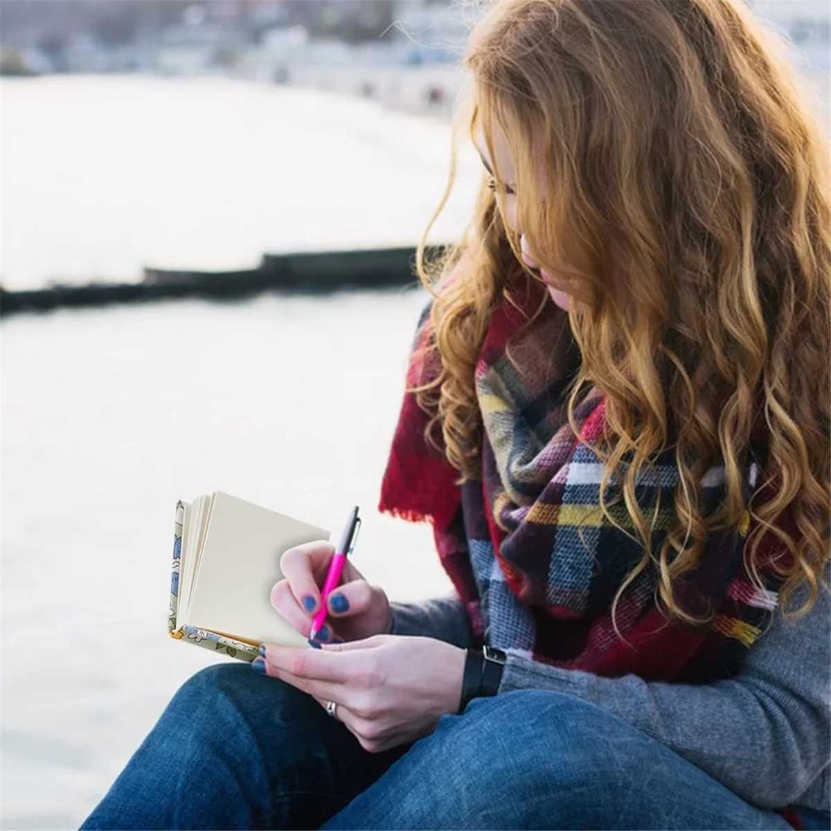 2 قطعة كراسة الرسم المائية الصغيرة 2.4x2.4 بوصة 300 جرام غطاء قماش مربع محمول كراسة الرسم المائية الصغيرة 40 صفحةJAS