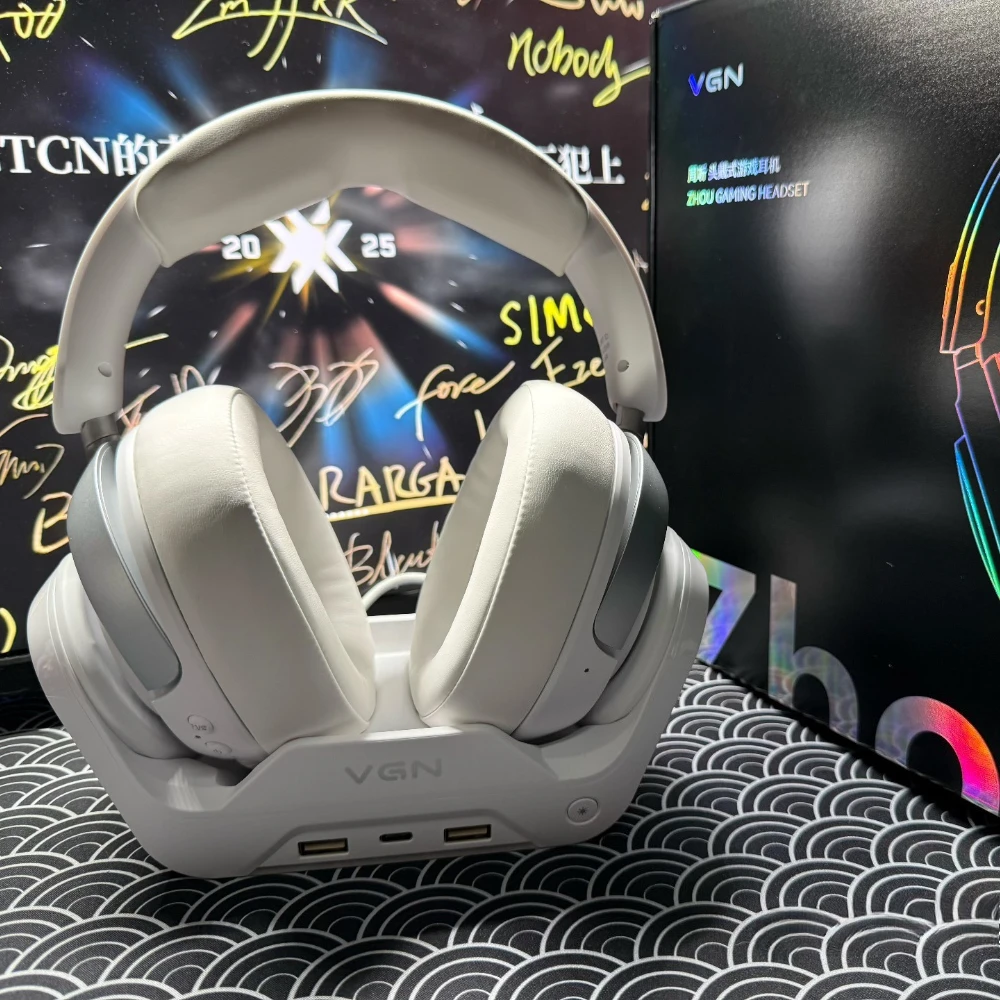 

VGN ZhouTing Pro Max Четыре режима Беспроводные наушники Эргономичный дизайн RGB с шумоподавлением Легкие игровые наушники для киберспорта