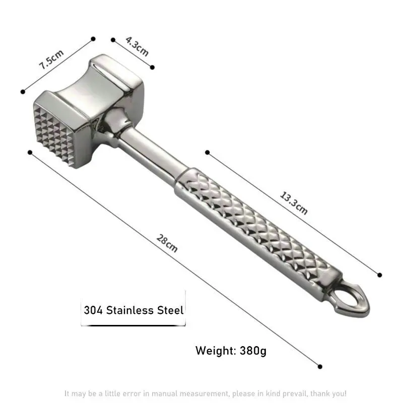 Imagem -05 - Martelo de Carne Grande Criativo Amaciante de Carne de Grelha Martelo de Bife de Porco Picador de Comida Manual de Cozinha