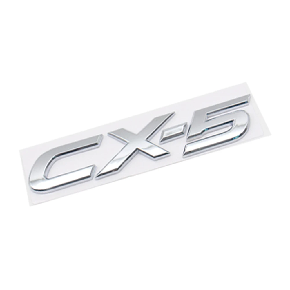 

1 Pieces CX-5 Chrome Letters Logo CX5 Car Assessoires Decals Sticker Emblem Car Rear Trunk Lid Badge