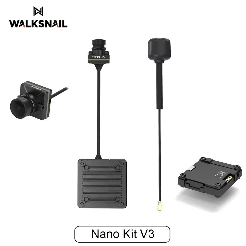 Walksnail Avatar HD Nano Kit V3 1080P/60fps 4:3 native sensor 32G memory 500mW/3.1-13V 32G memory for FPV Drone