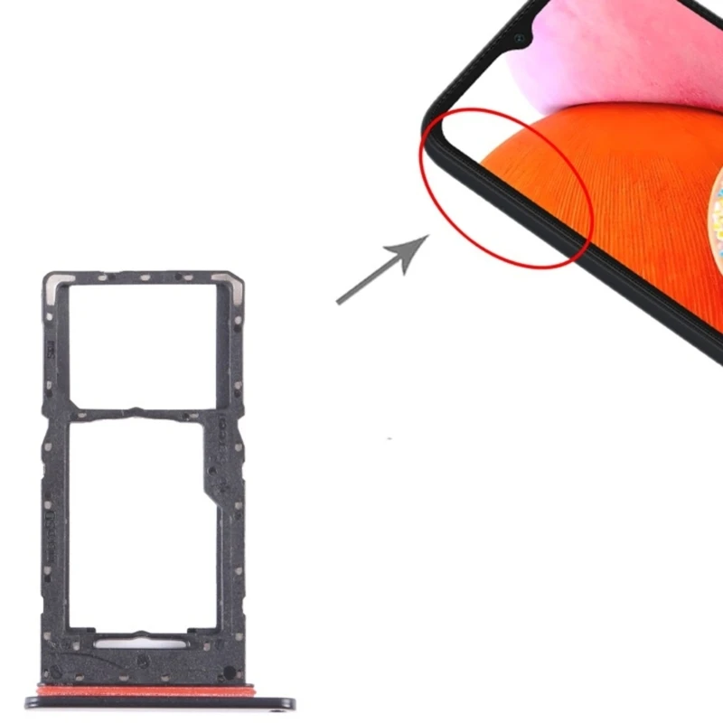 D7YC Universalschlitzfach für SIM1 SIM2 oder Speicherhalter, starkes Metallmaterial für A16 A166B Smartphone