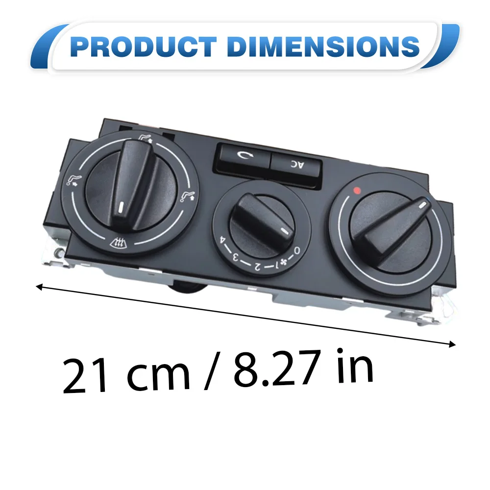 377 820 045D لوحة سخان التيار المتردد للتحكم في المناخ Assy 5X0 820 045 ABS ومعدن أسود لشركة فولكس فاجن جول كونتري 1996–2013