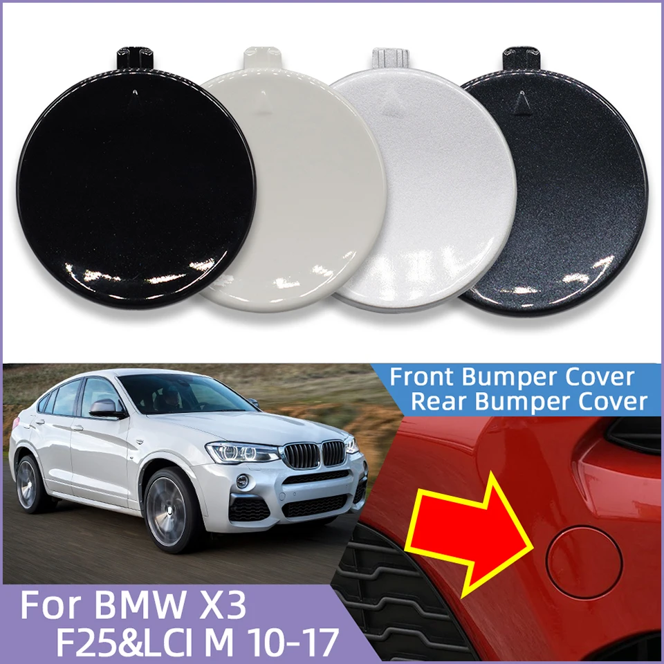 Auto Parts Front Rear Bumper Towing Hook Cover For BMW X3 F25/LCI M-Sport 2010-2017 Hauling Trailer Shell Bumper Decoration Cap